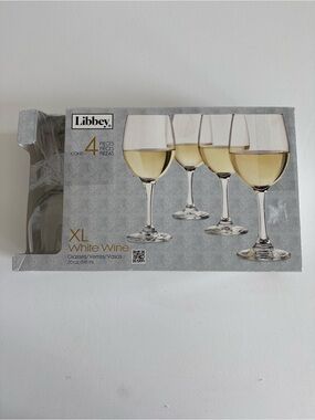 Libbey XL White Wine Glasses – Set of 4 – 20oz